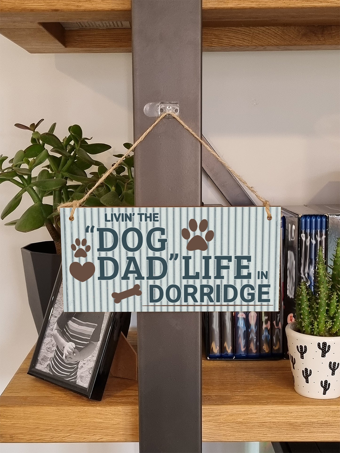 Dog Lover's Hanging Wooden Sign – Handmade Rustic Decor for Dorridge Homes