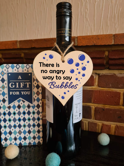 Handmade Wooden Hanging Heart Plaque Gift for Someone Special Funny Self Motivational Treat