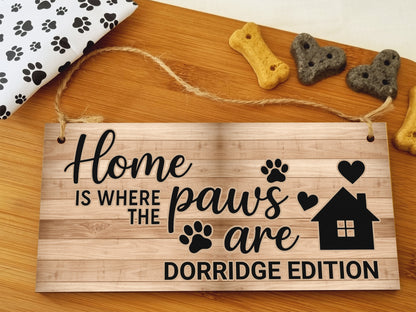 Dog Lover's Hanging Wooden Sign – Handmade Rustic Decor for Dorridge Homes